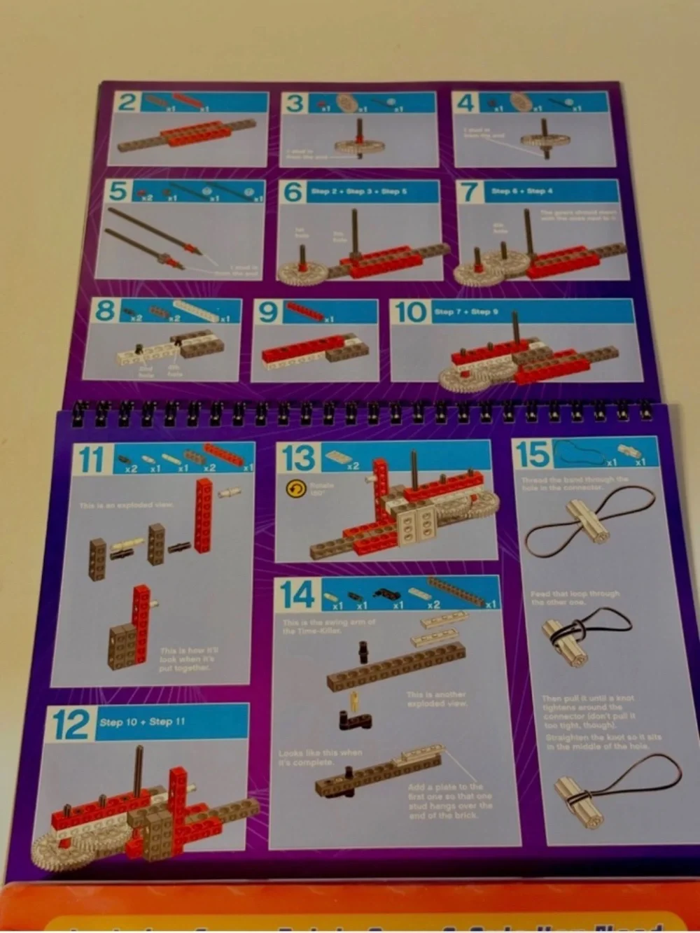 LEGO Crazy Action Contraptions Klutz Book & Parts 2008 Incomplete Rare & Retired